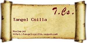 Tangel Csilla névjegykártya